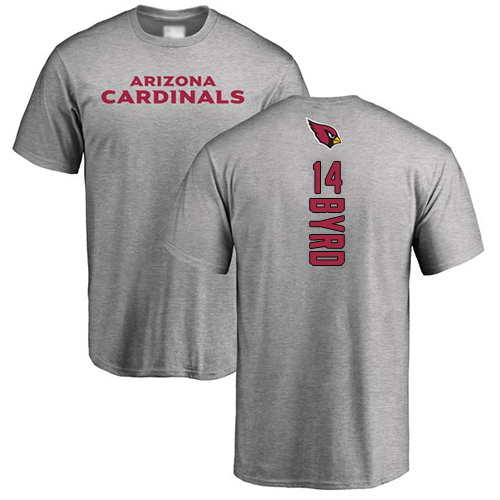 Arizona Cardinals Men Ash Damiere Byrd Backer NFL Football #14 T Shirt->nfl t-shirts->Sports Accessory